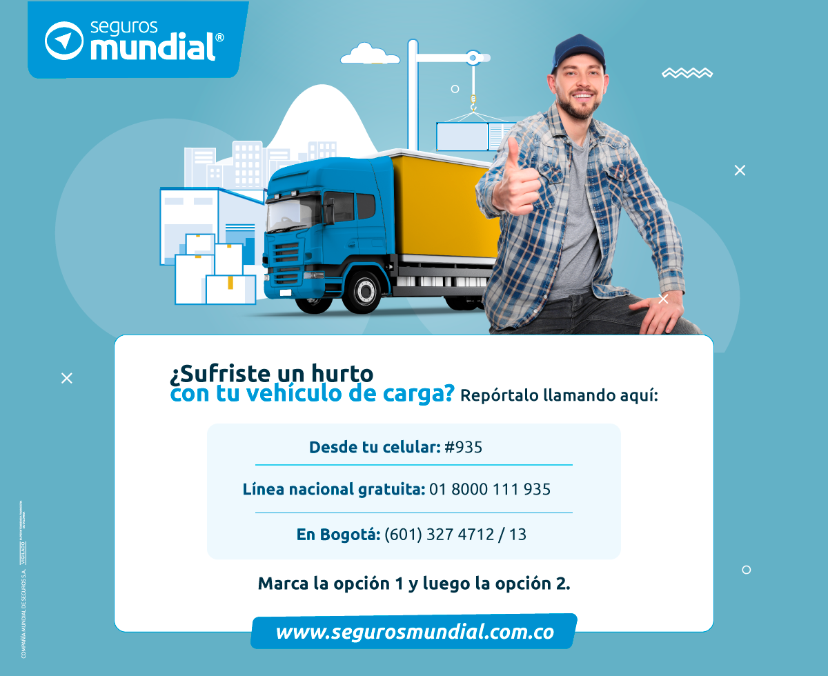  Comunicaciones reporte siniestro por Hurto vía líneas de atención SM-  Pesados de Carga