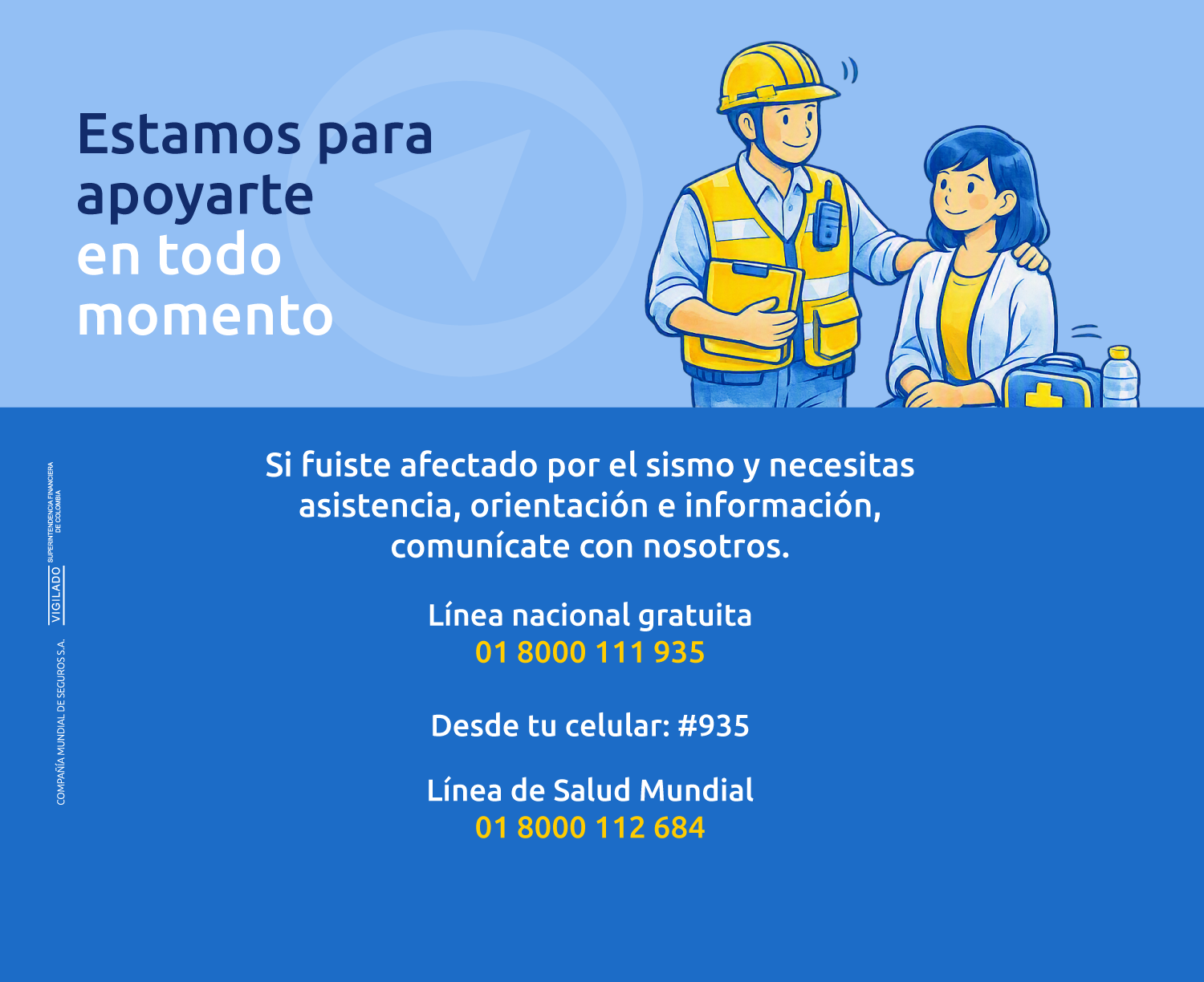 Temblor banner